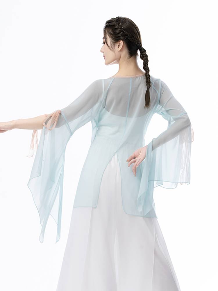 Classical dance clothing contrasting butterfly elegant gauze Chinese dance exercise karma jacket jacket ancient style performance service