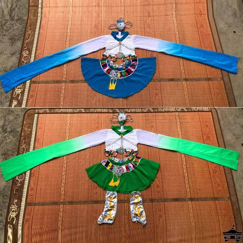 The eighth session of the small lotus style Longdamedo children's performance service classical Tibetan dance service water sleeve national performance service