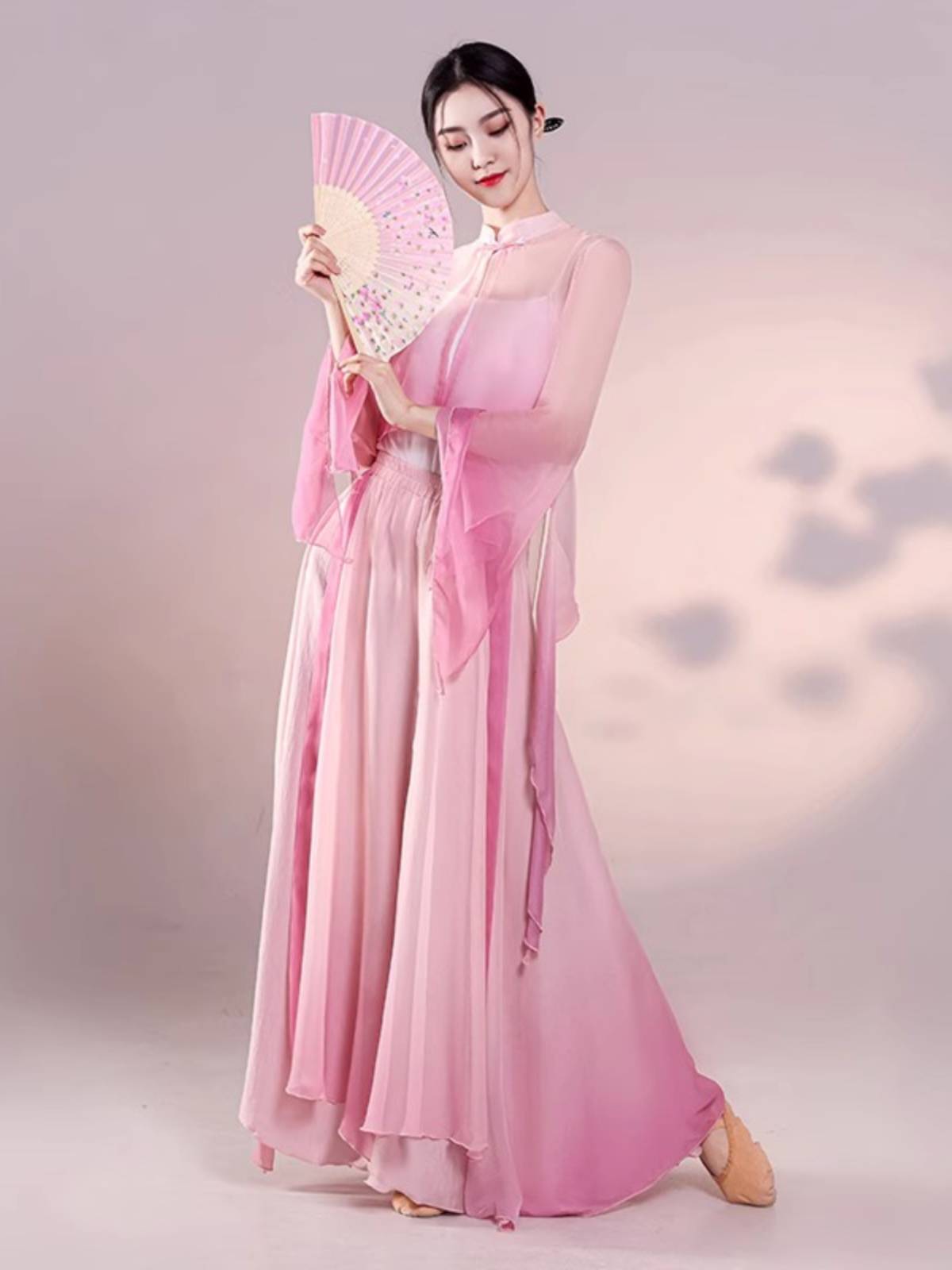 Classical dance clothing set female fairy, elegant ancient style gauze Chinese dance performance clothes practice clothes
