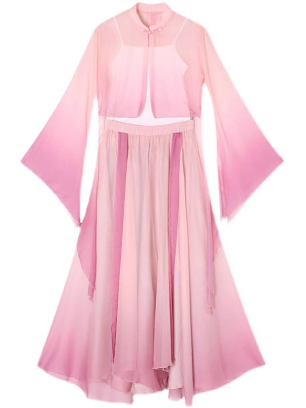 Classical dance clothing set female fairy, elegant ancient style gauze Chinese dance performance clothes practice clothes
