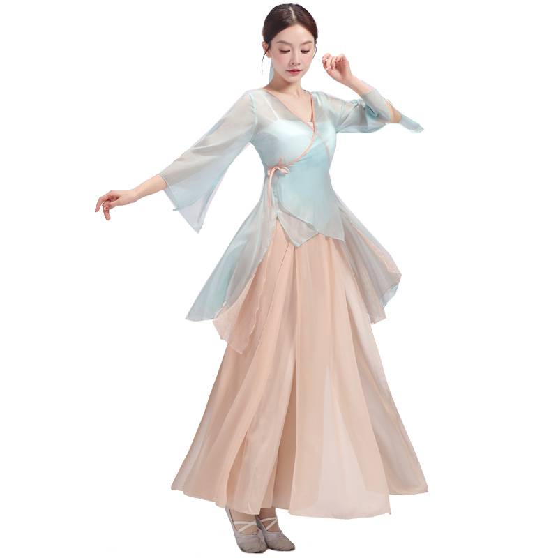 Classical dance clothing practice female classical dance clothing dance dance dance gauze training exercise ancient style to dress national performance clothing