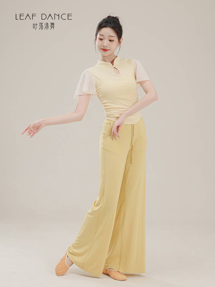 Ye Luoqing Dance Classical Dance New Chinese Cheongsam Ling Xiao Fei Sleeve Jacket Body Rhyme Chinese Dance Modern Dance Practice Service