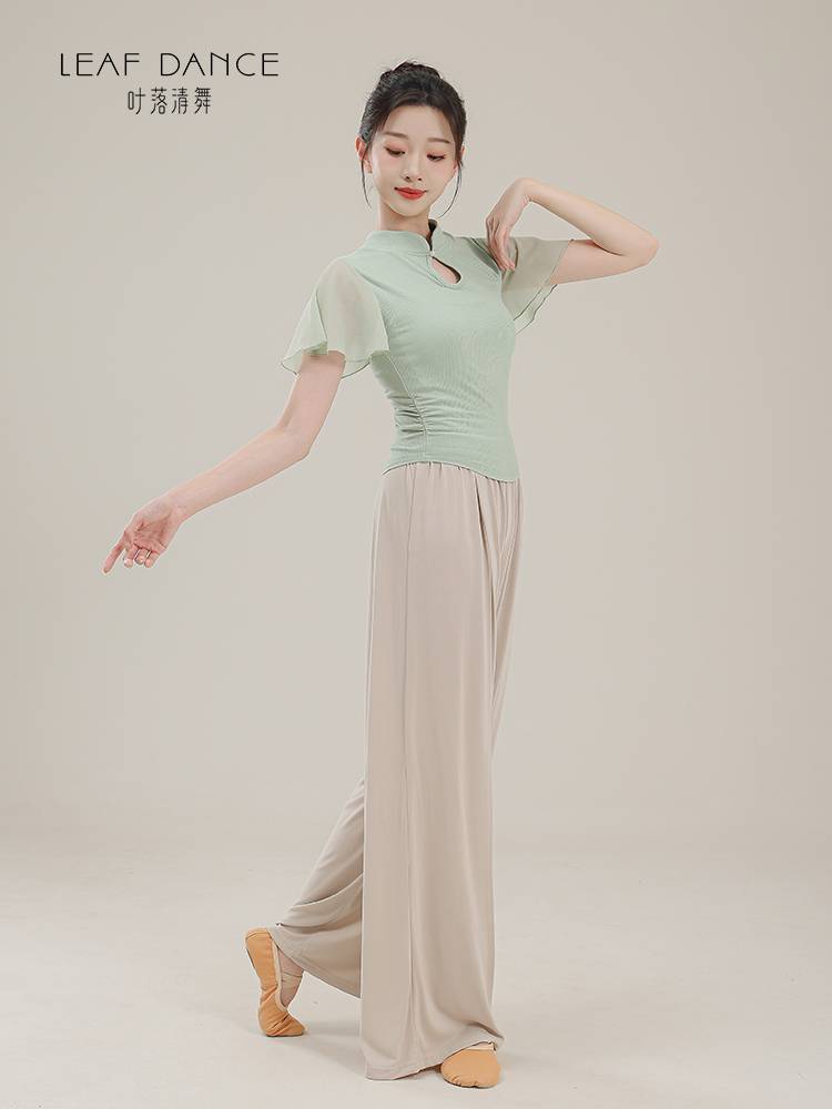 Ye Luoqing Dance Classical Dance New Chinese Cheongsam Ling Xiao Fei Sleeve Jacket Body Rhyme Chinese Dance Modern Dance Practice Service