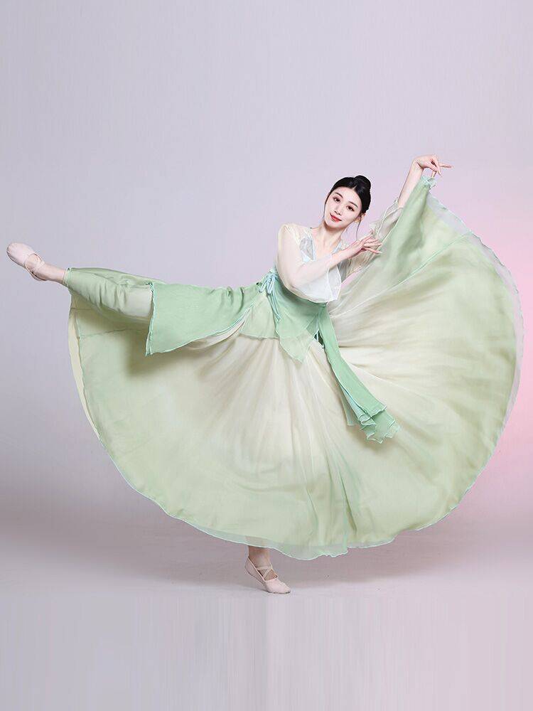 Spring Song Dance Classical Dance Performance Female Rhyme Graduate Gargam Gaunting Chinese Strite Super Fairy Skirt Set