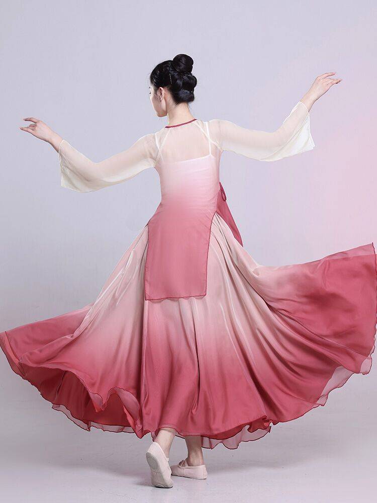 Spring Song Dance Classical Dance Performance Female Rhyme Graduate Gargam Gaunting Chinese Strite Super Fairy Skirt Set