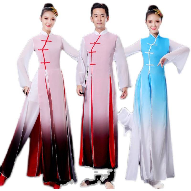 Chinese style classical dance clothing ethnic dance Kyushu Kyushu and the peak of the mountain flowing, the opening dance exercises, drums and ink