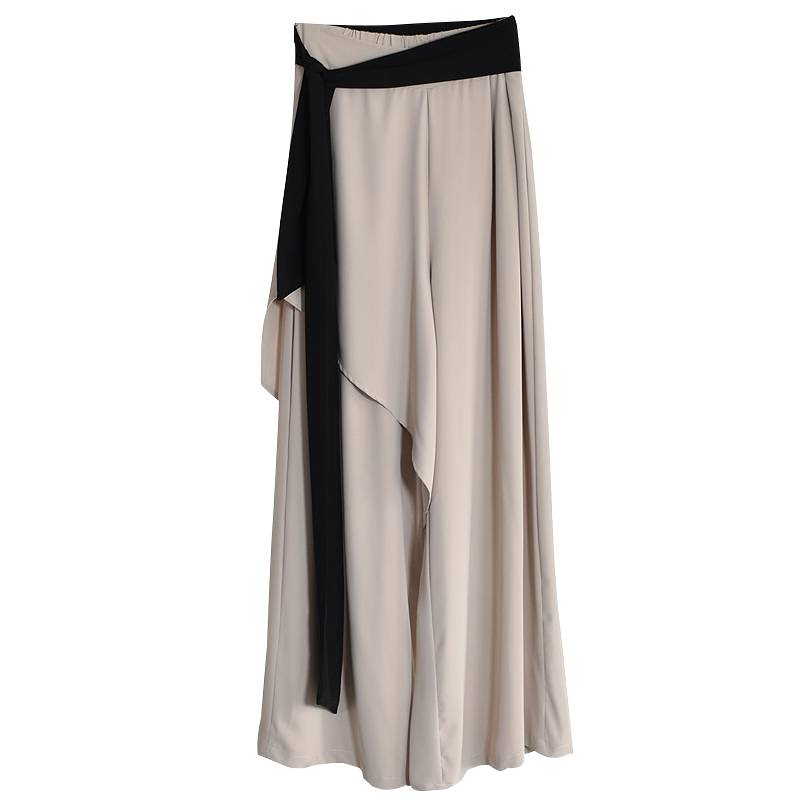 Modern dance exercise high -level sense set refers to long -sleeved top C performance clothes classical dance wide -leg pants dance pants new