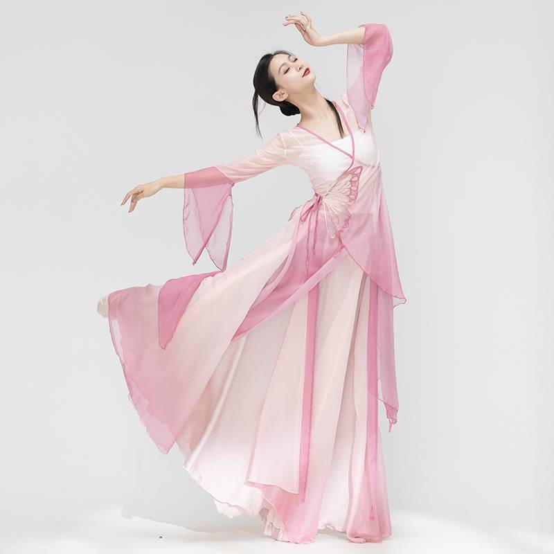 National Clothing Classical Dance Lady Gradient Light Breathable Garfrape