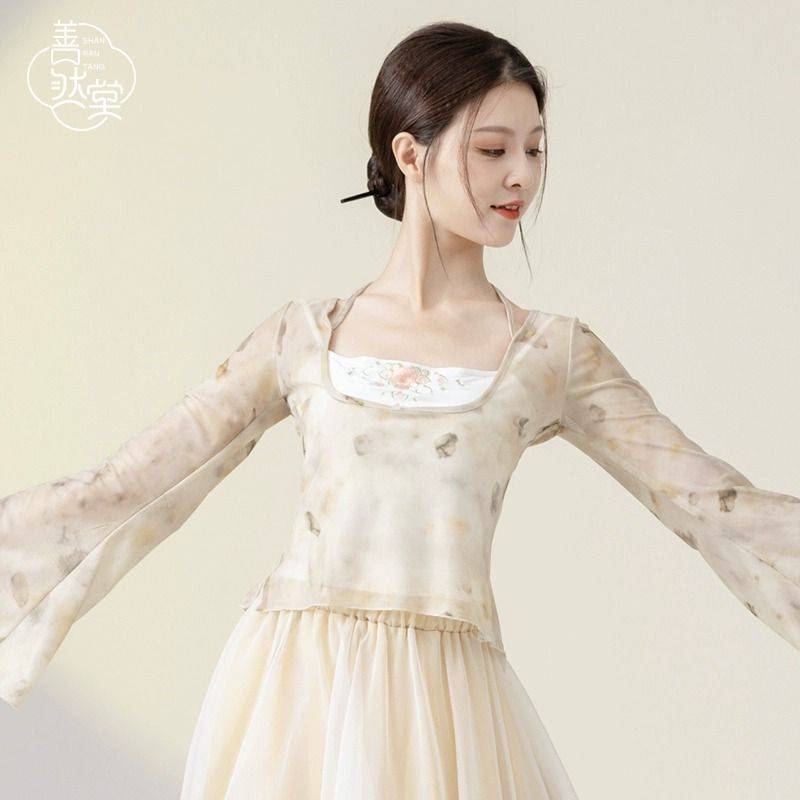 New classical dance gauze clothes wearing elegant female Chinese dance dance clothes