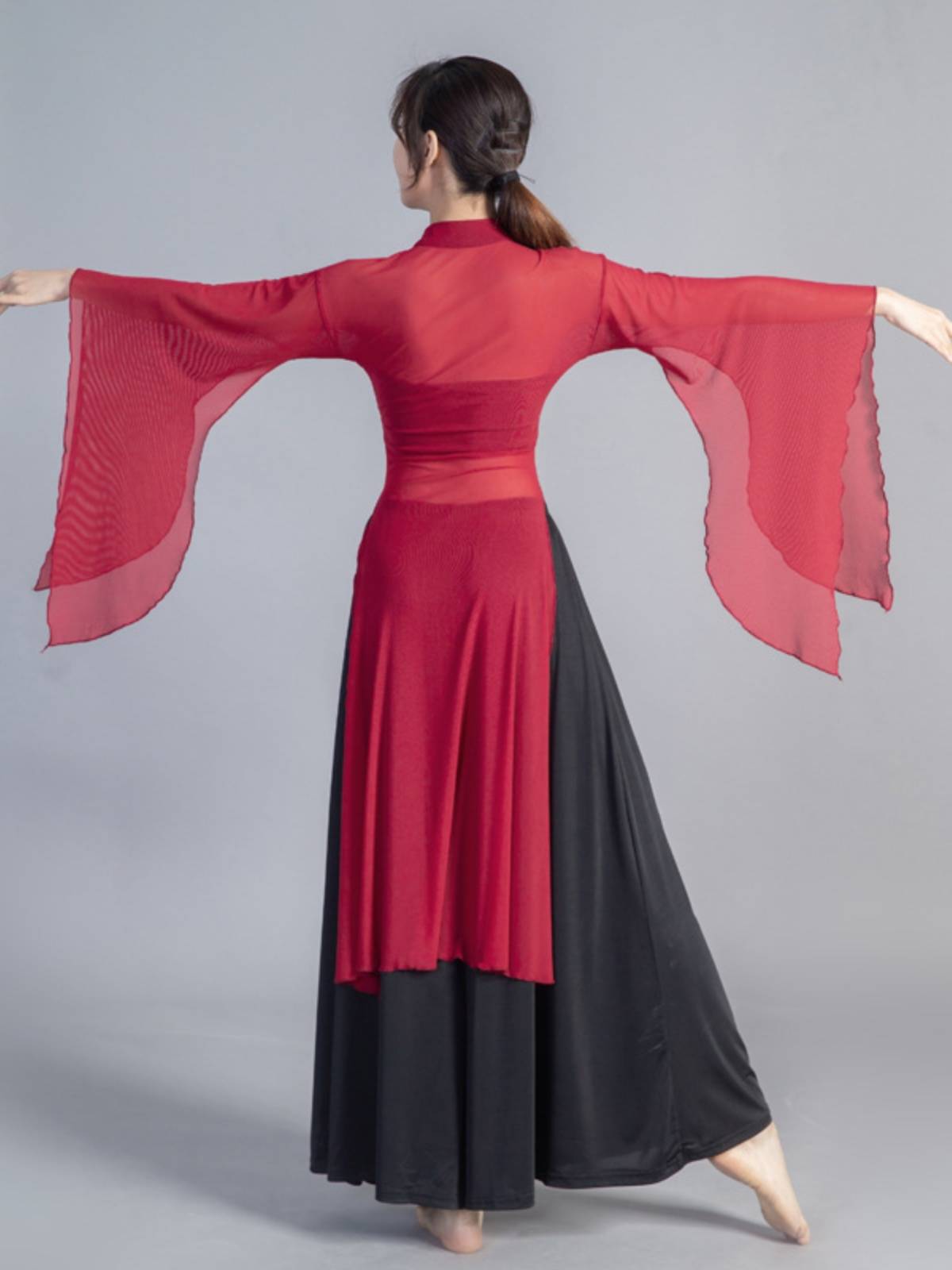 Classical Dance Dance Practice Autumn and Winter Showing Dressing Female Female Female Pack Chinese Ancient Style Body Charm Wide Xianxian Yao Dance Dance