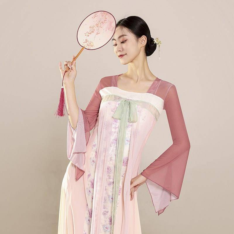 Classical dance dance clothing female elegant ancient style body rhyme training service Chinese dance performance dress dress Han Tang dance service