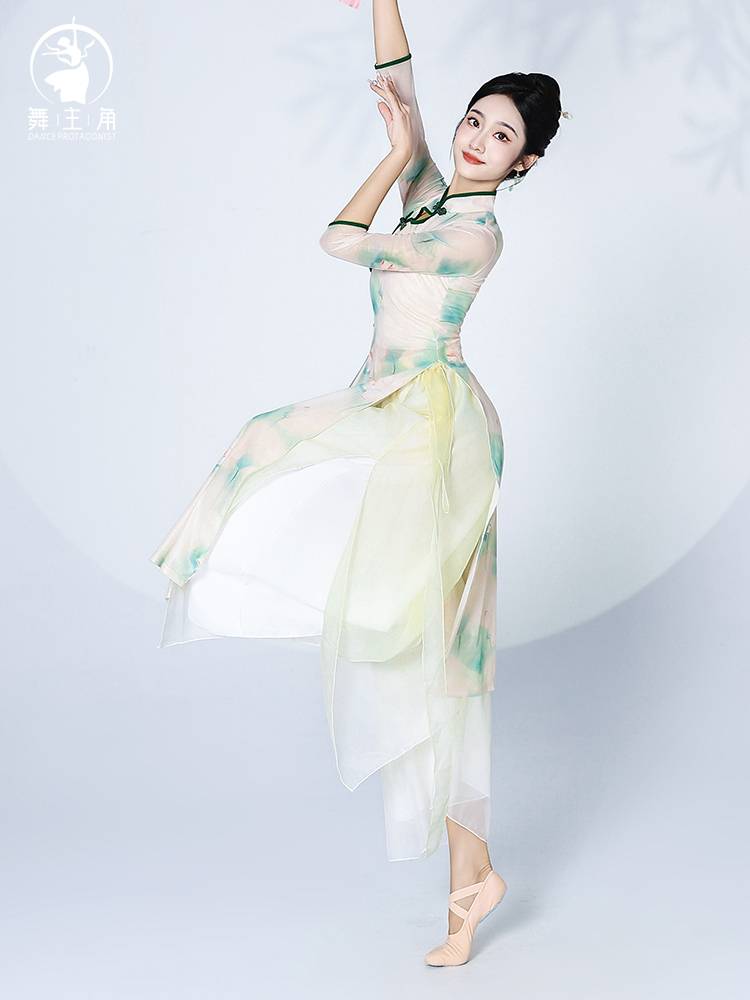 Dance protagonist Classical Dance Clothing Cheongsam Dance Dance Dance Female Women's Eap Chinese Dance Elastic Performance Fun Gunning Server Performing Girls
