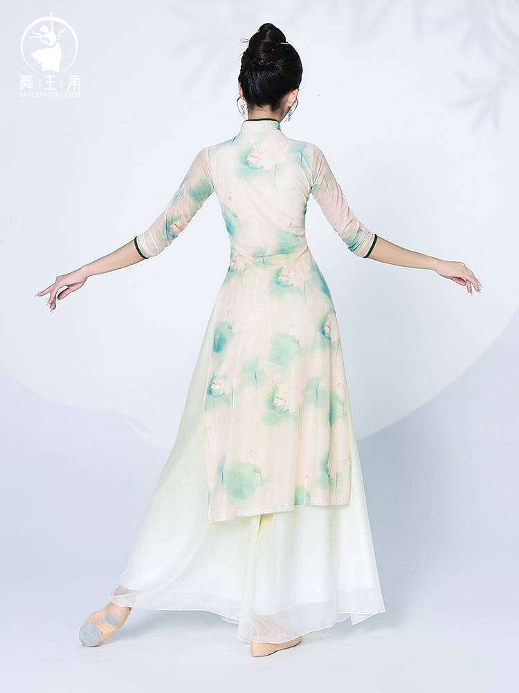 Dance protagonist Classical Dance Clothing Cheongsam Dance Dance Dance Female Women's Eap Chinese Dance Elastic Performance Fun Gunning Server Performing Girls