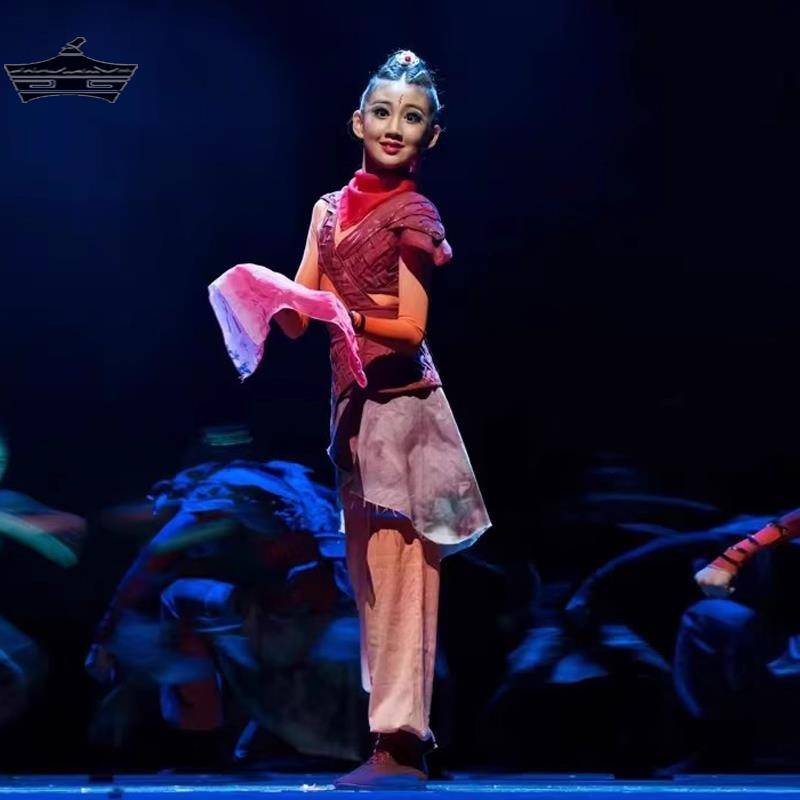 The twelfth little lotus style reproduces Hua Mulan children's performance service classical dance ancient costume soldiers dance performance service