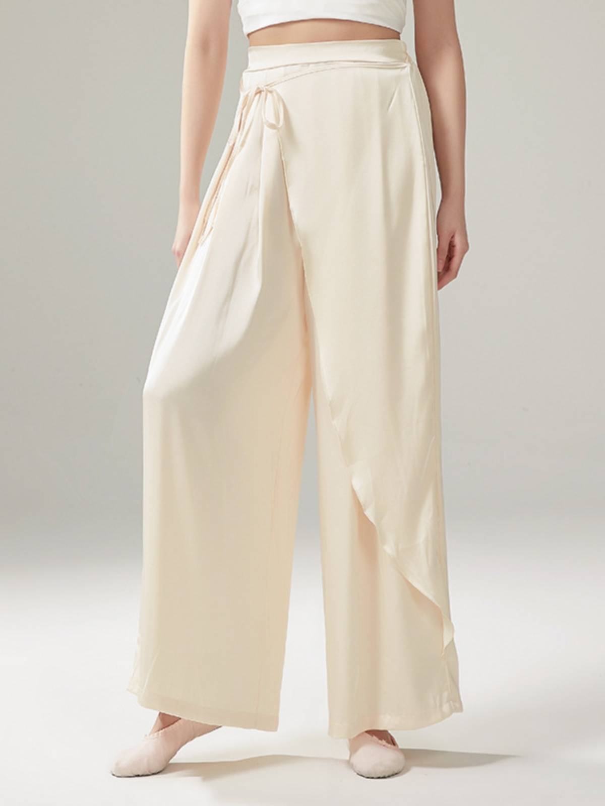 Classical dance pants loose and elegant side split skirt Modern dance Chinese dance exercise wide -leg pants performance clothing
