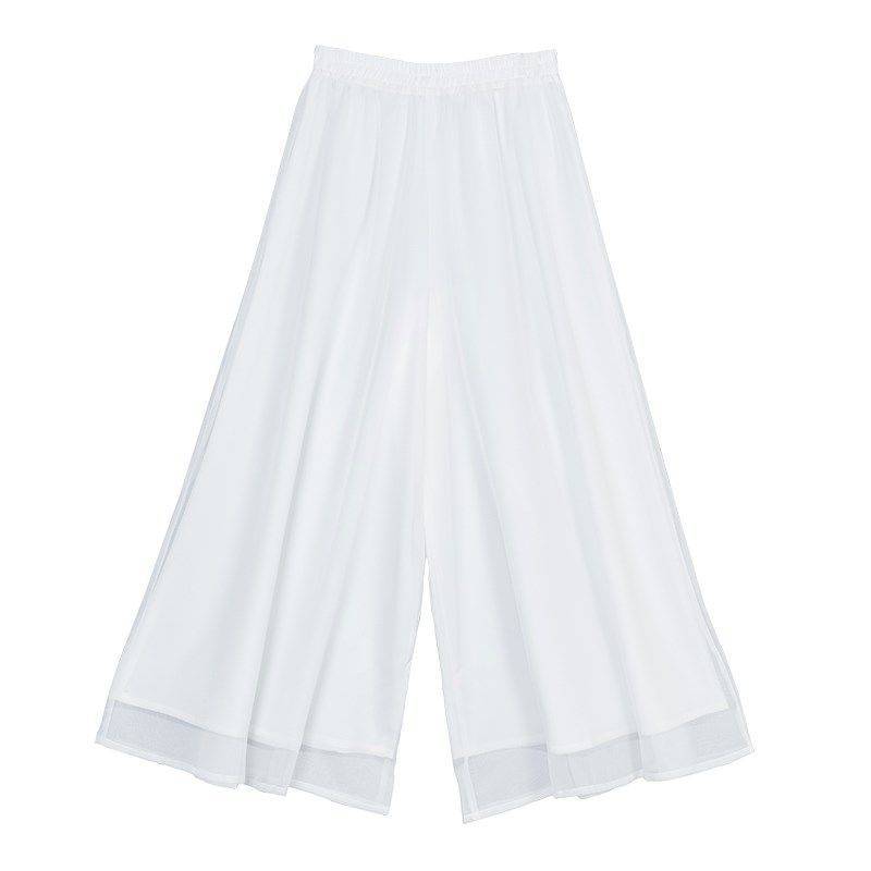 Yidu Yimu Classical Dance wide -leg pants double -layer Chinese style dance clothing elegant chiffon practice pants skirt modern dance