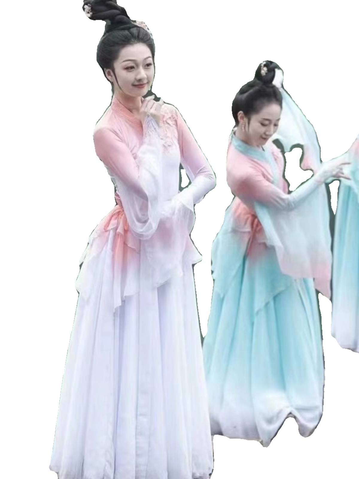 Calling Yuqing Ge Classical Dance Performance Dance Stage Performance Dance Group Dance Art Test Chinese Style Boom Skirts