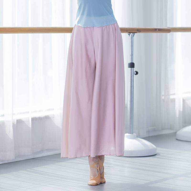 Spot modern dance exercise pants loose and elegant chiffon wide -leg pants Classical dance girl Chinese style dance.