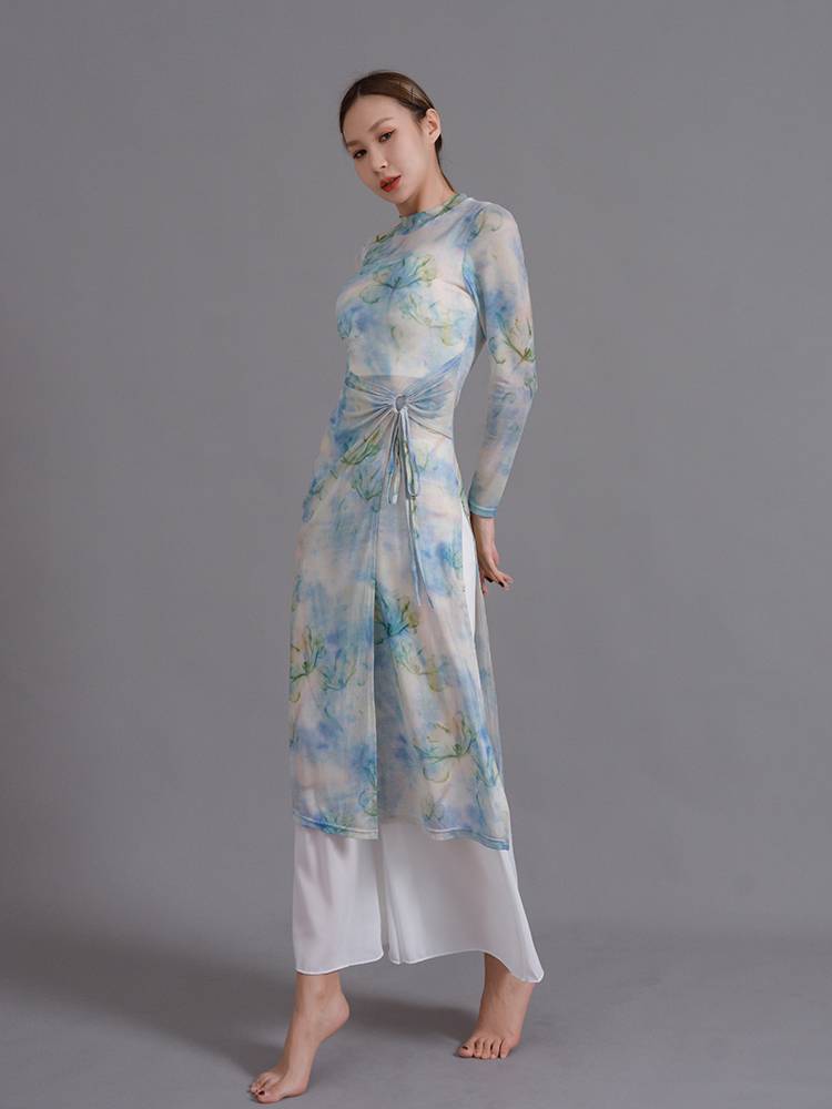 Classical dance exercises, body rhyme yae dance dance service female modern dances to improve cheongsam elastic elegant shirt performance service