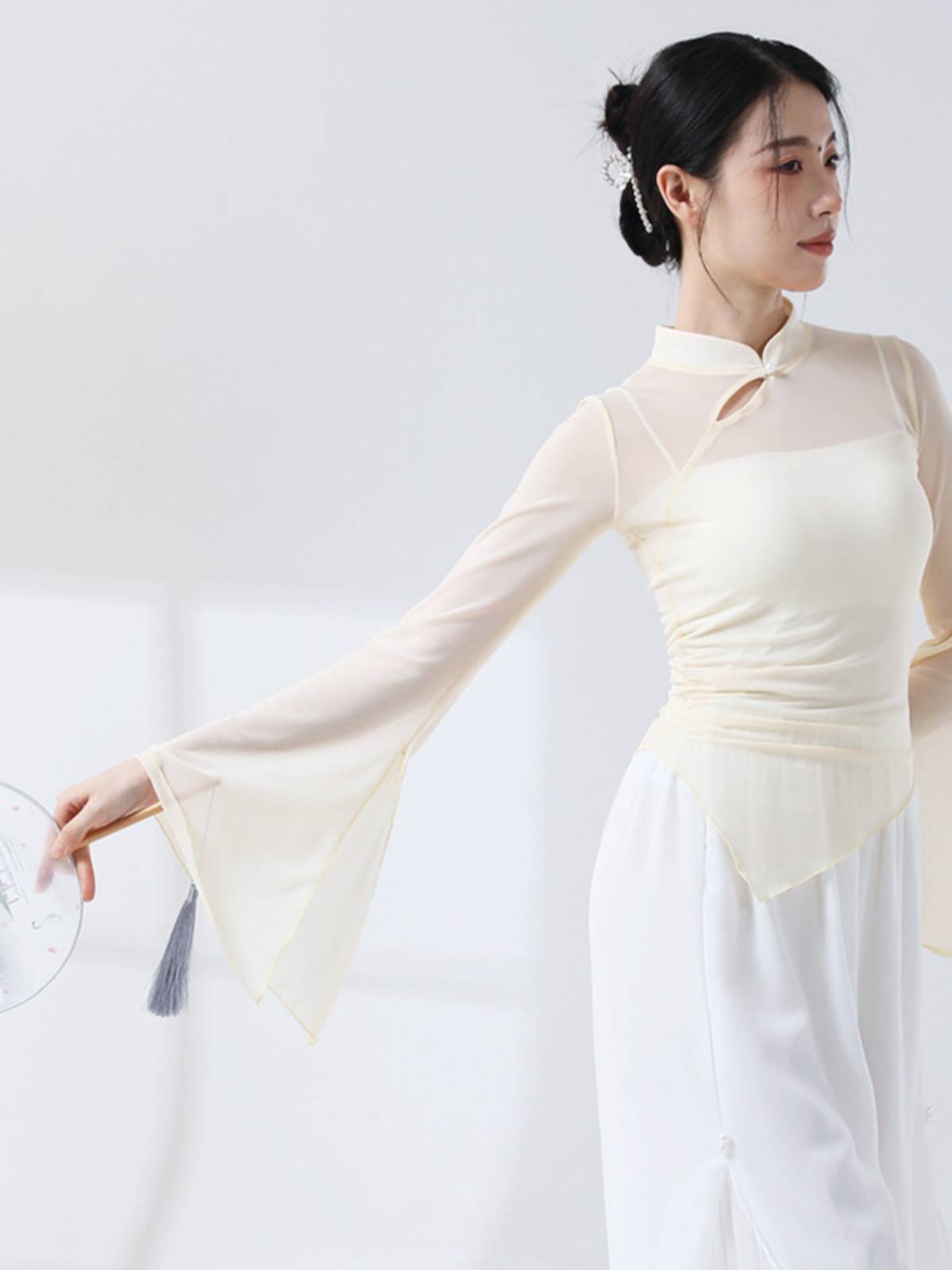 Classical Dance Performance Services Female Ferry Fairy New Chinese State Style Practice Services Modern Dance Network Gauze Counted Sleeve Body Clothing