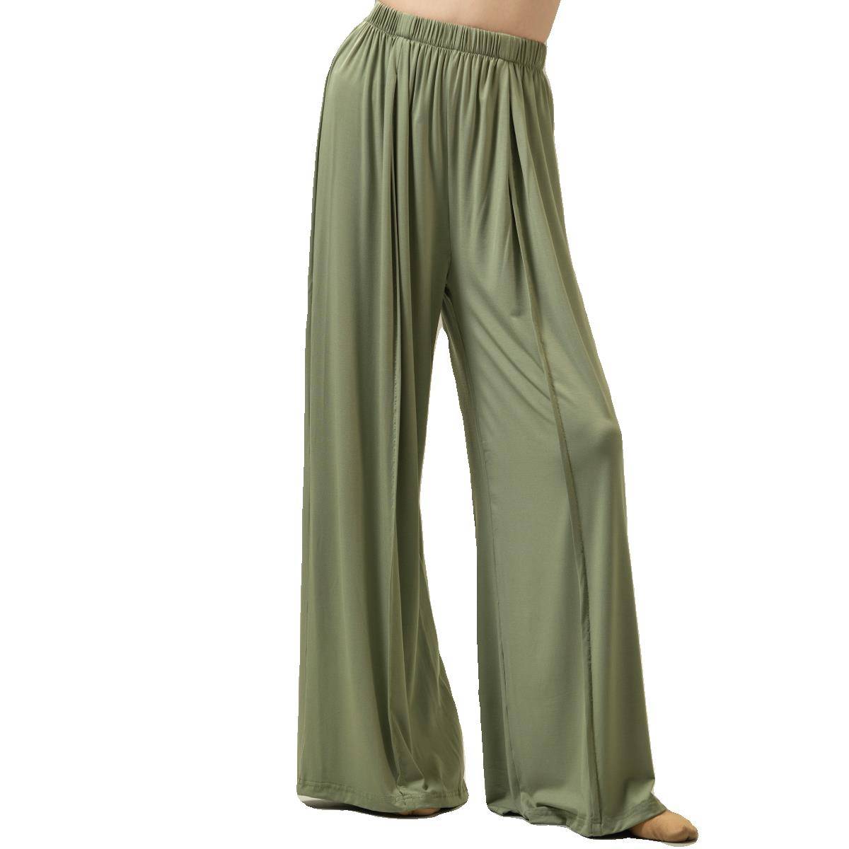 Dance practice service autumn and winter modern dance loose, elegant wide leg pants Chinese classical dance -shaped dress yoga pants