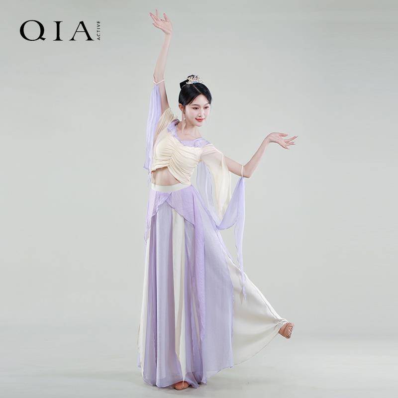 2024 new Qi Dun Dunhuang clothing set Asian female fairy, elegant classical dance exercise, Chinese dance nation