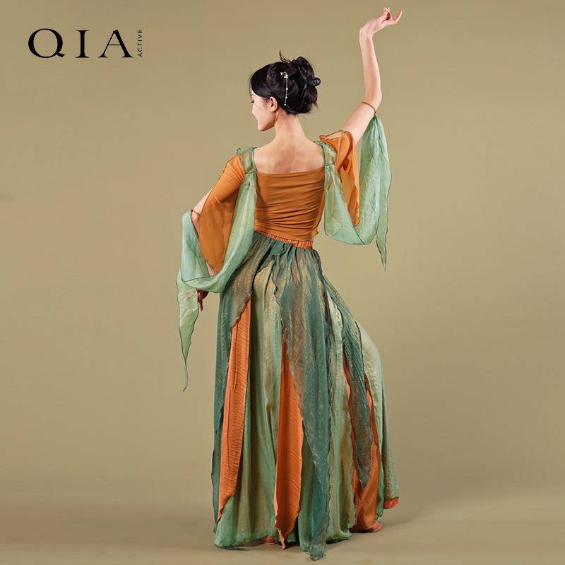 2024 new Qi Dun Dunhuang clothing set Asian female fairy, elegant classical dance exercise, Chinese dance nation