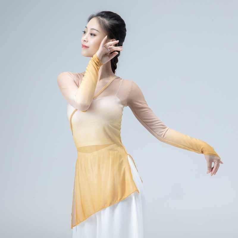 Classical dance body rhyme gauze adult dance service Chinese dance art test gradient female top ballet performance national performance