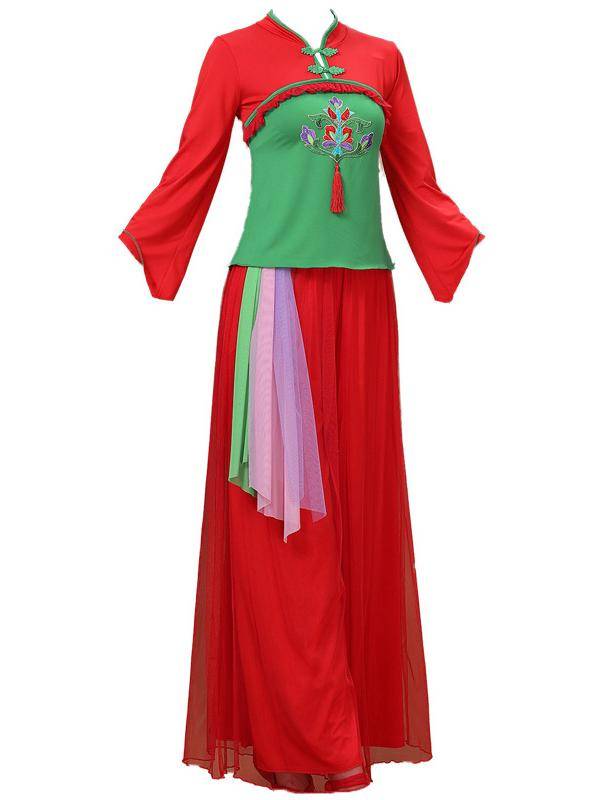 Female middle -aged classical dance performance service 2020 new square dance clothing stage clothing