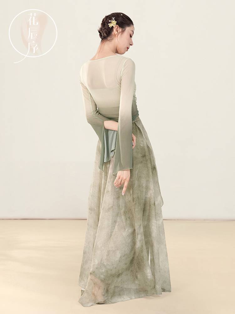 Flower Chenxu Classical Dance Gradient Selection Dance Dance Dance Chinese Dance Country Style Performance Practice Forming Clothing