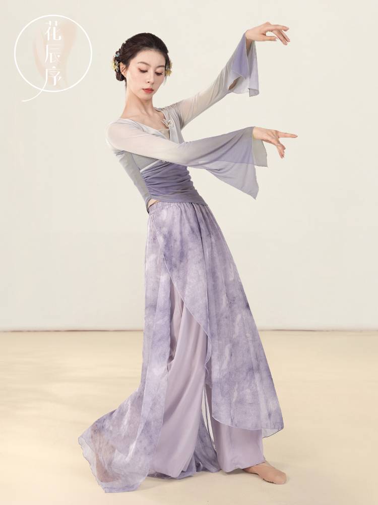 Flower Chenxu Classical Dance Gradient Selection Dance Dance Dance Chinese Dance Country Style Performance Practice Forming Clothing
