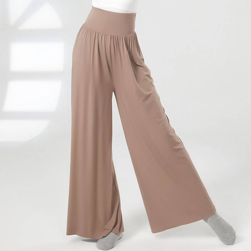 Dance Pants Female Practice Classical Dance Clothing Booth Wide -leg Pants High Waist Dagging K Modern Dance Pants Loose Practice Dance
