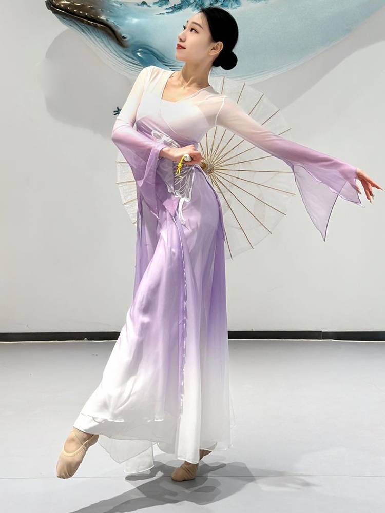 Classical Dance Performance Services Female Charming Dance Dance Gradient Color Discipline Chinese Dance Yaru Summer Clothing