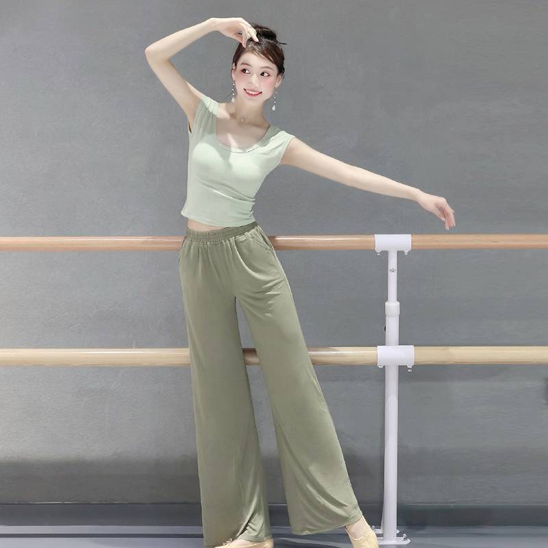 Modern dance training vest new body training service Chinese classical dance clothing summer dance top girl