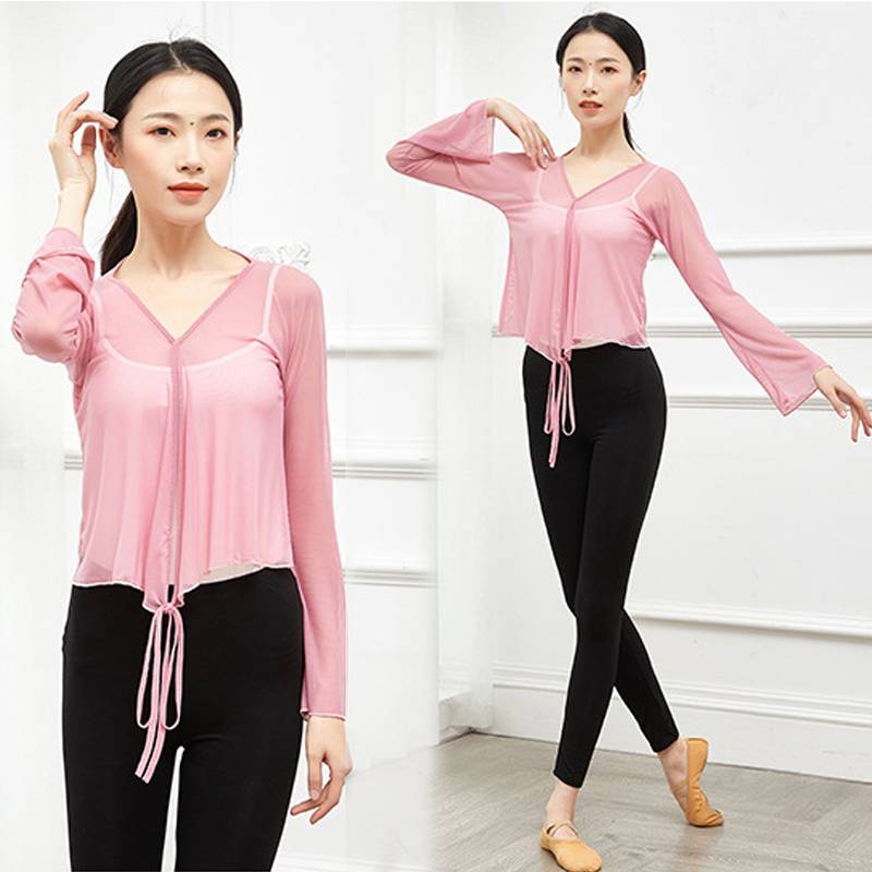 Classical dance exercise female adult Chinese dance jacket ballet rhyme clothing teacher national dance yarn 1
