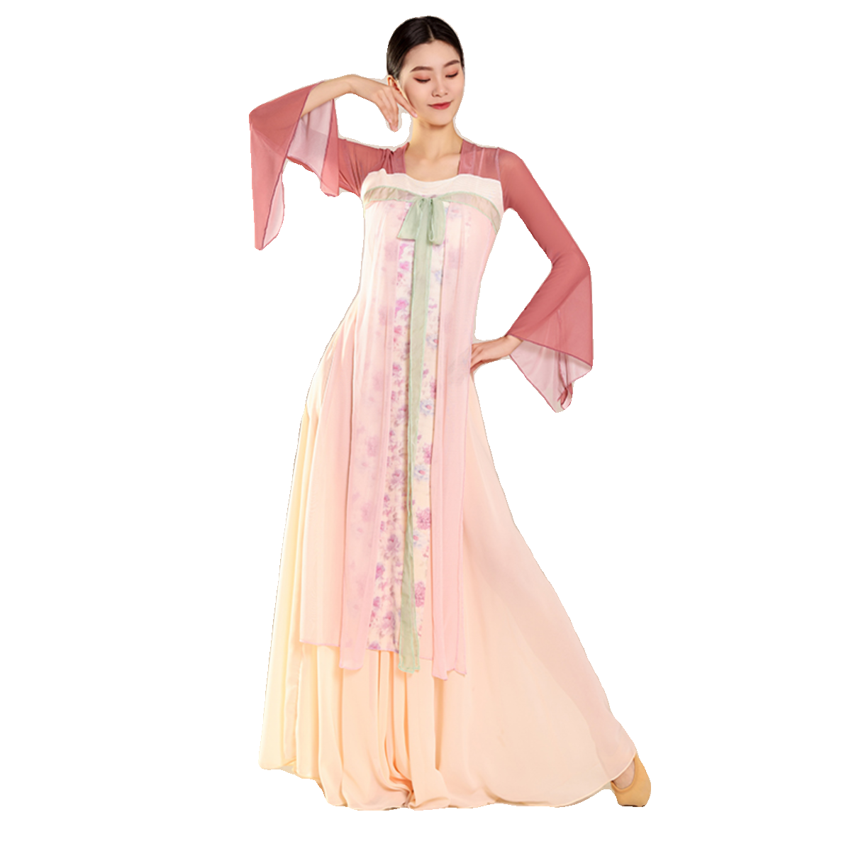 Classical dance dance clothing female elegant ancient style body rhyme training service Chinese dance performance dress dress Han Tang dance service