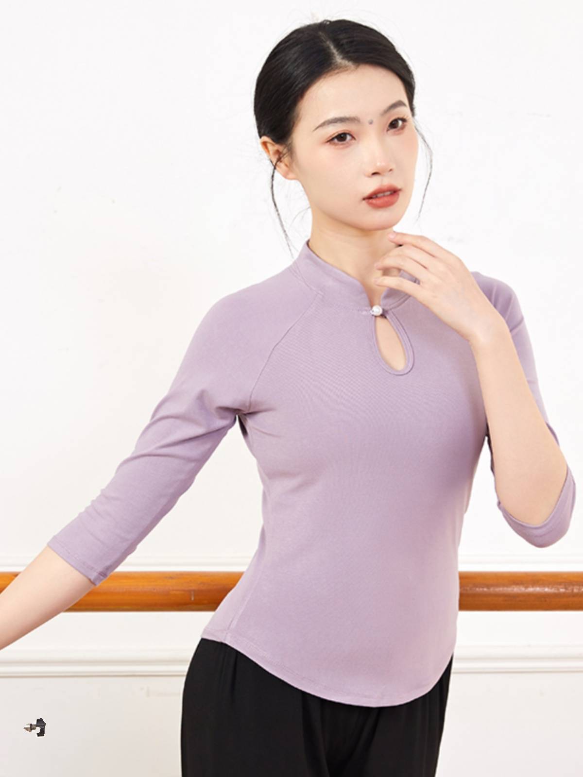 Temperament Slender Classical Dance Dance Series Female Dance Straight Width Pants Modern Dance Pants Square Dance