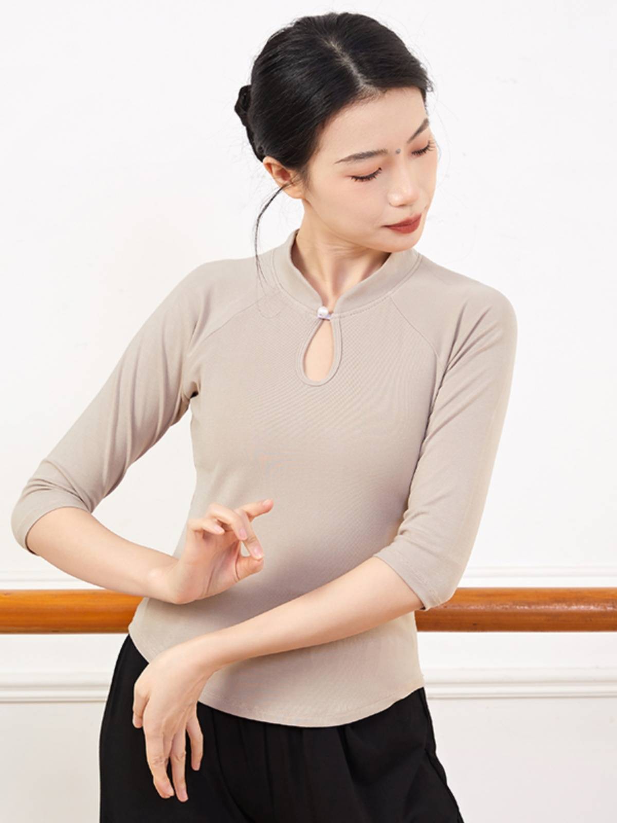 Temperament Slender Classical Dance Dance Series Female Dance Straight Width Pants Modern Dance Pants Square Dance