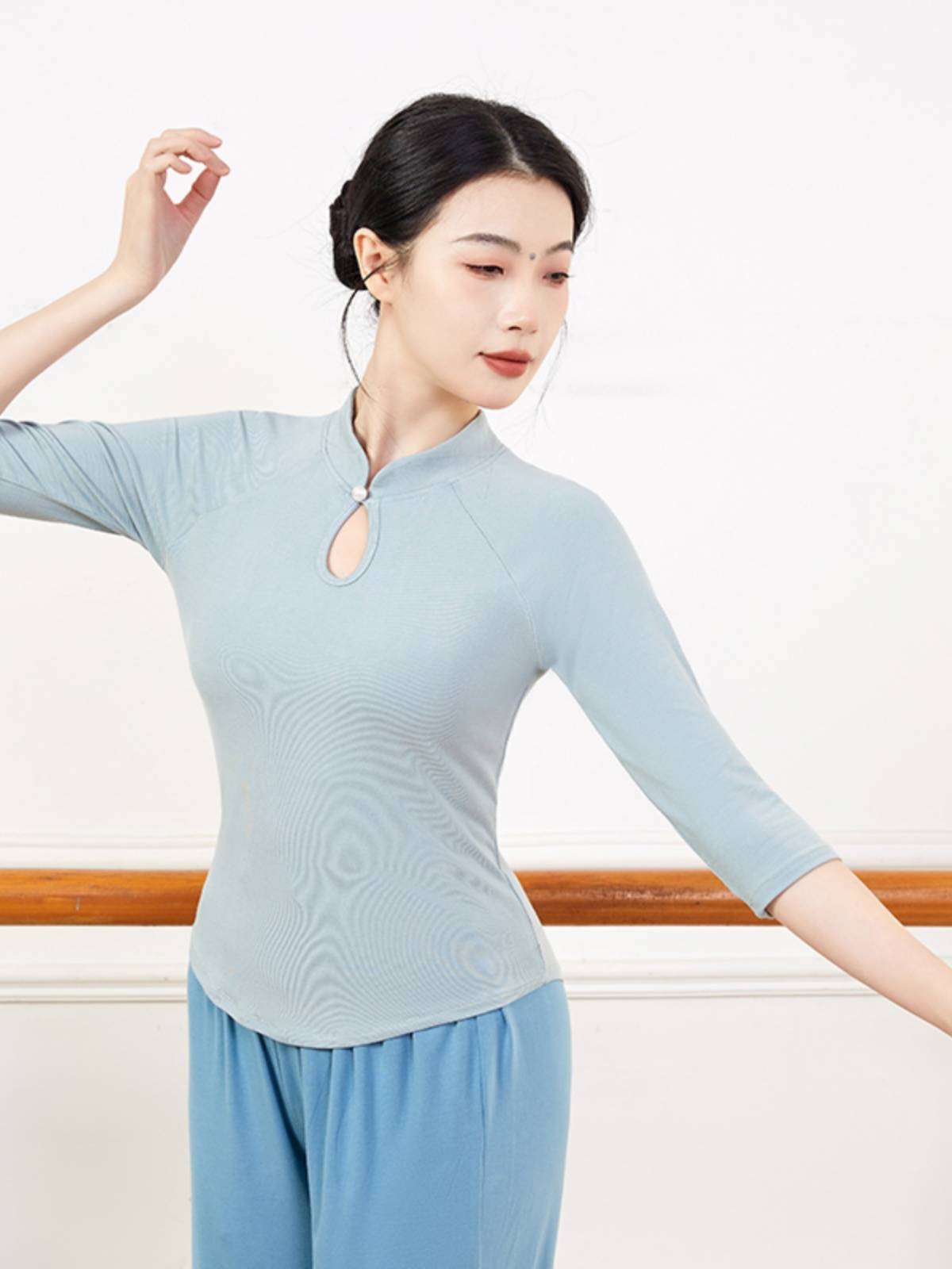 Temperament Slender Classical Dance Dance Series Female Dance Straight Width Pants Modern Dance Pants Square Dance
