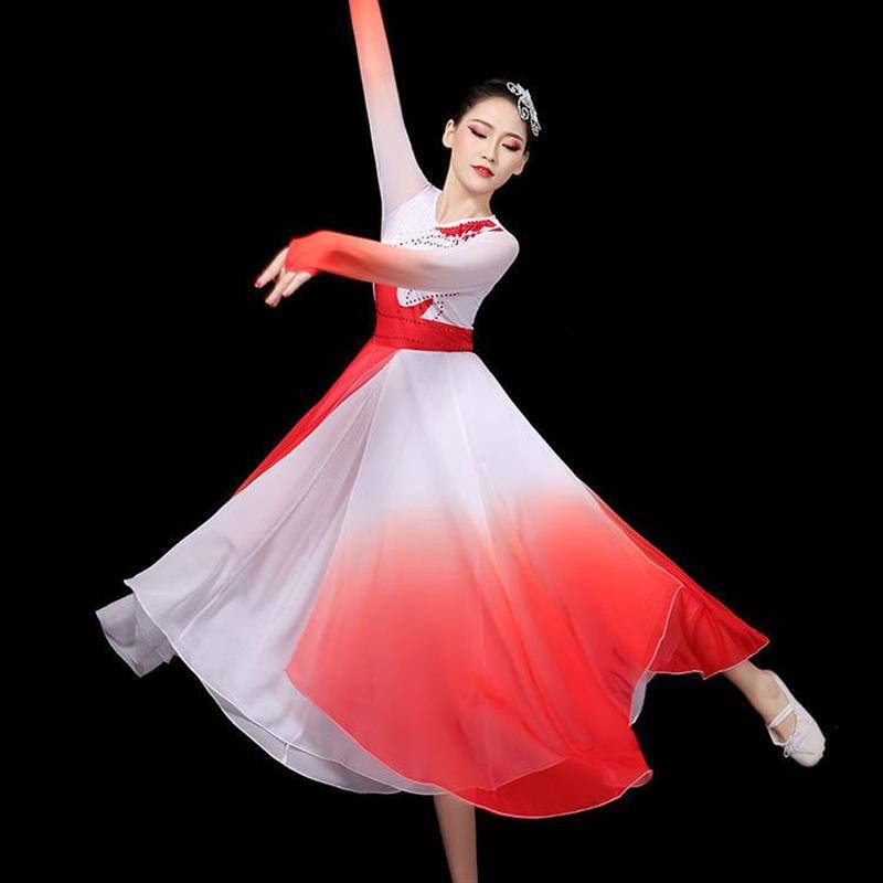 Classical Dance Performance Service G Girl's elegant Chinese style modern dance service square dance set opening dance song companion dance