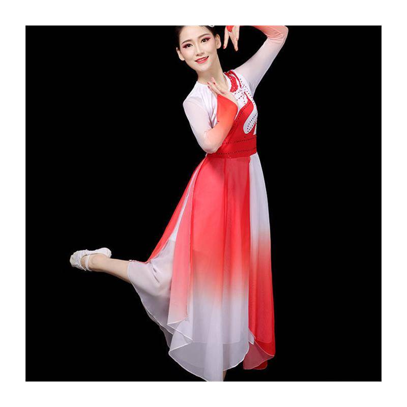 Classical Dance Performance Service G Girl's elegant Chinese style modern dance service square dance set opening dance song companion dance