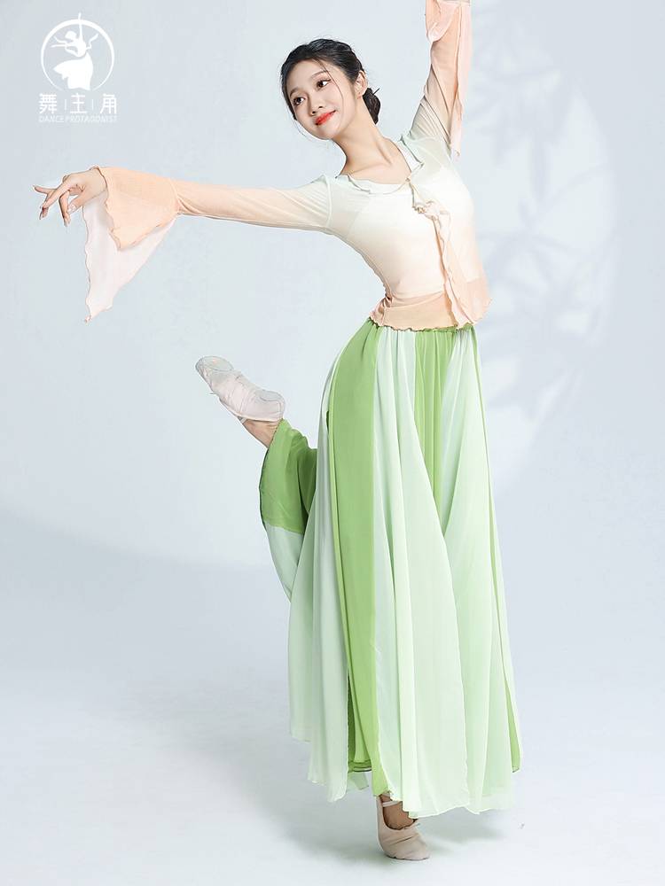 New classical dance clothing women's elegant gradient color Han Tang yae table performance suits Chinese style dance practice service