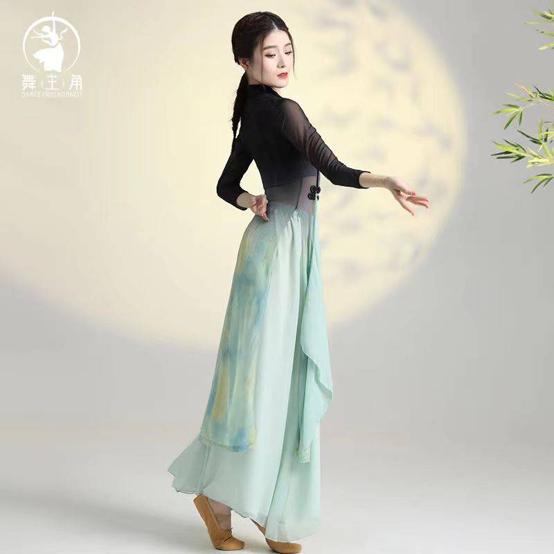 Renting classical dance cheongsam elegant female Chinese style dance clothes, rhyme yunyi national dance watch performance service