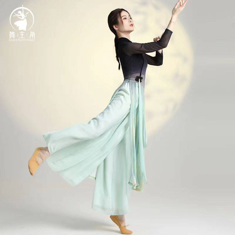 Renting classical dance cheongsam elegant female Chinese style dance clothes, rhyme yunyi national dance watch performance service