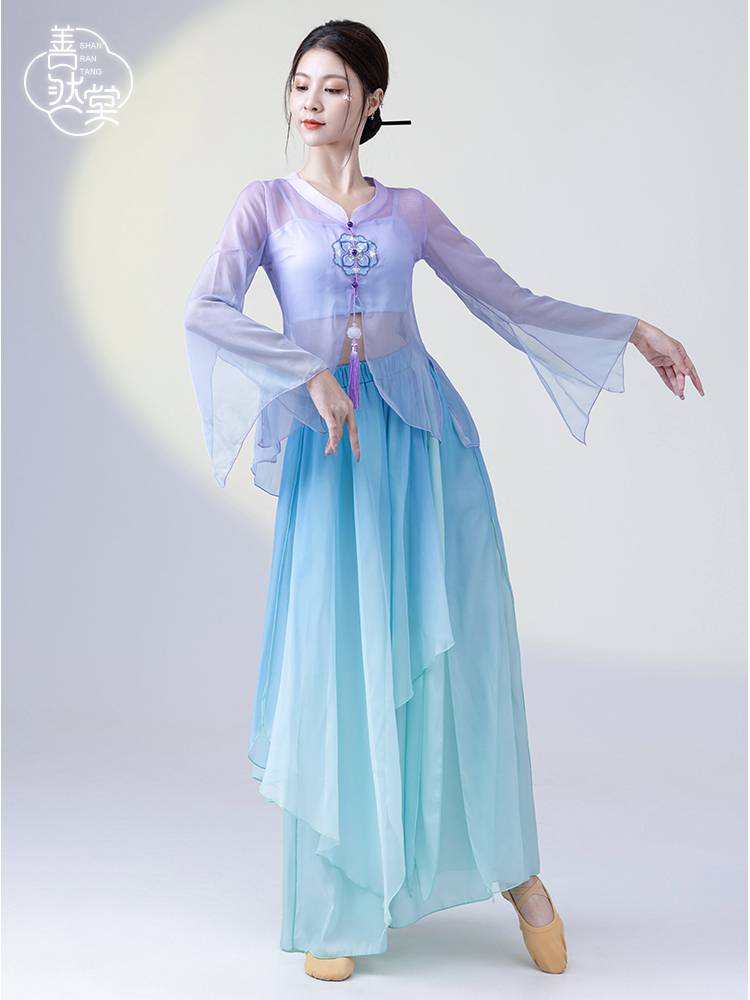 Shan Rantang Classical Dance Dance Dance Dance Costume Female Ferry Fairy Top Rhyme Performance Service Chinese Dance Practice Service