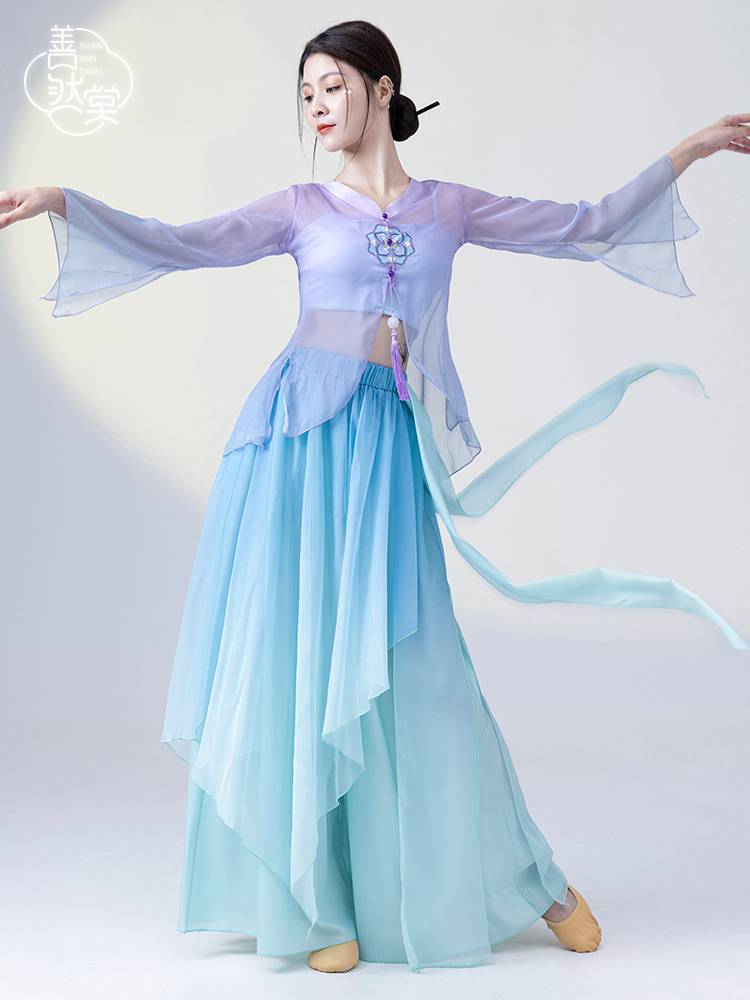 Shan Rantang Classical Dance Dance Dance Dance Costume Female Ferry Fairy Top Rhyme Performance Service Chinese Dance Practice Service