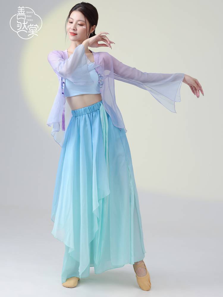 Shan Rantang Classical Dance Dance Dance Dance Costume Female Ferry Fairy Top Rhyme Performance Service Chinese Dance Practice Service