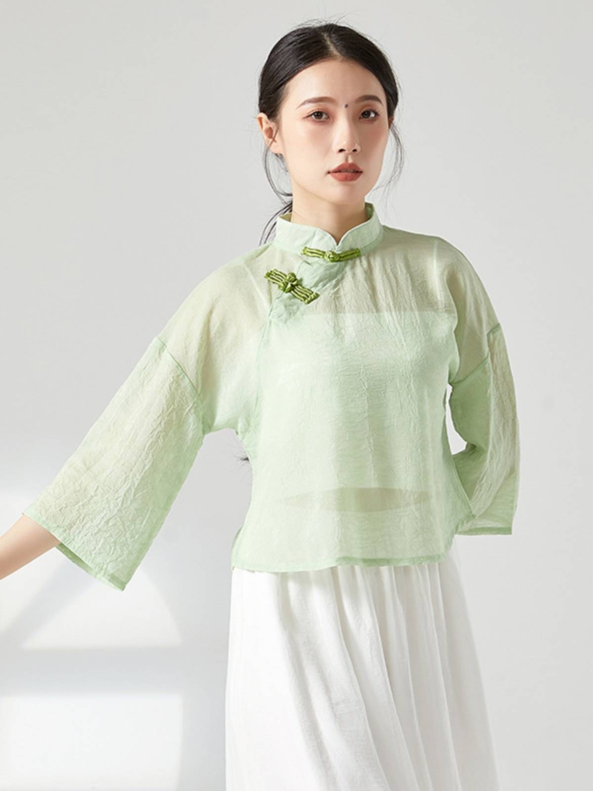 Classical Dance Dance Dress Dress Duck Ducks Moving Cheongsam Top State Female Chinese Dance Professional Performance Dance Clothing