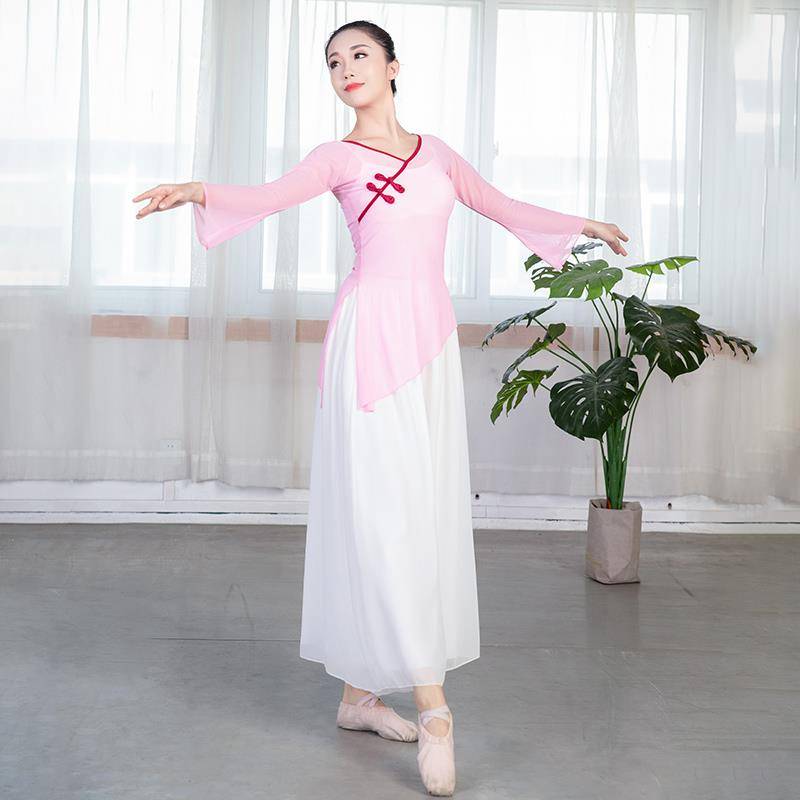 Classical dance body rhymes, girls Chinese dance elegant ballet, modern dance performance art test dance dance gauze