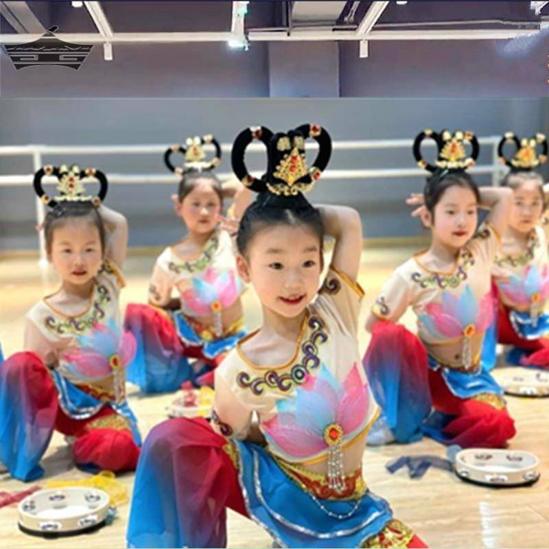 Flying Twilight Drums performing a classic dance costume for children